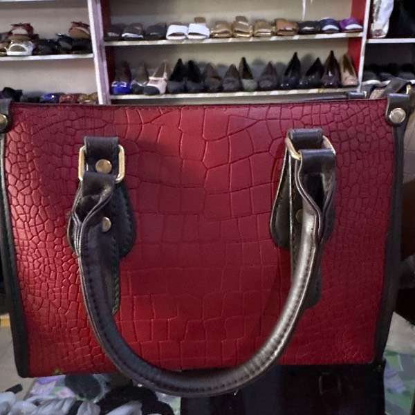 Brown lined bag